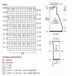 Двухцветный пуловер с узором из снятых петель
