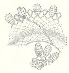 Круглая ажурная салфетка