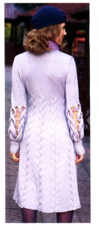 Серое платье