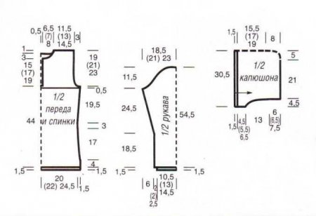 Пуловер с капюшоном