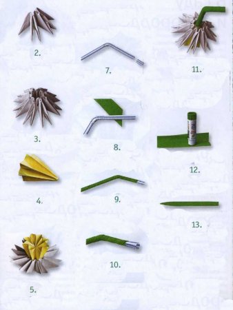 Модульное оригами: "Нарциссы"