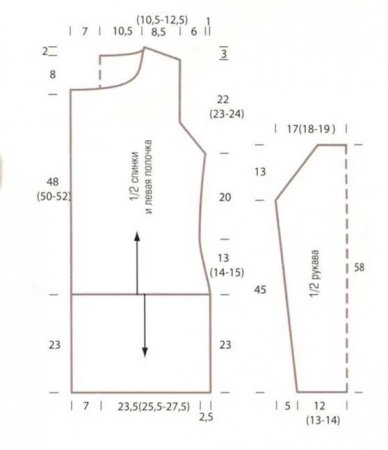 Жакет со свободным открытым воротом