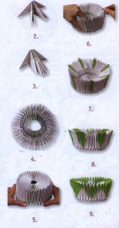 Модульное оригами: "Волшебный торт"