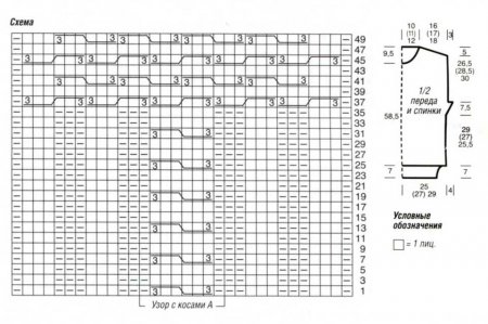 Жилет с косами