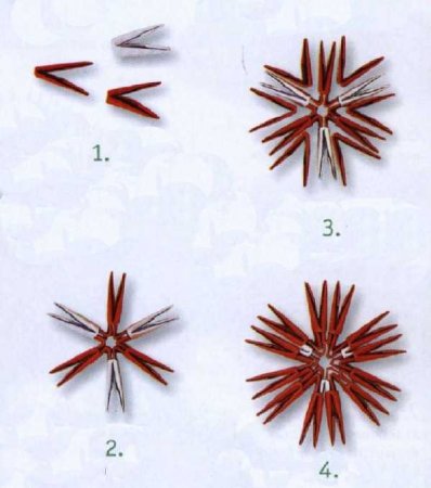 Модульное оригами: "Мухомор"