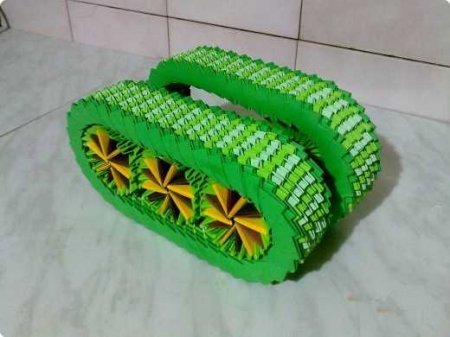 Модульное оригами: "Танк"