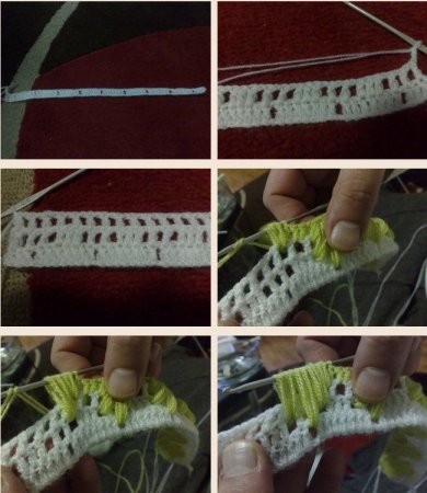 Узор из пышных столбиков