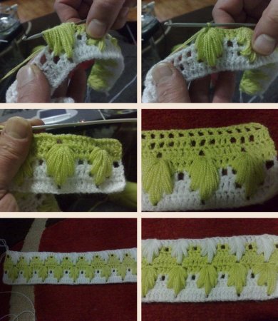 Узор из пышных столбиков