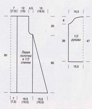 Трёхцветный жакет