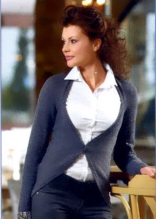 Серый жакет