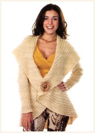 Кардиган "Белая лилия"