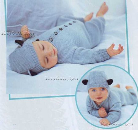 Комбинезон с медвежьими ушками