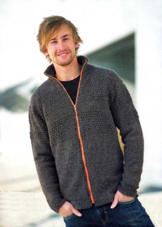 Мужской жакет на молнии