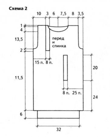 Туника с косами