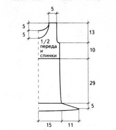 Ажурная туника для девочки