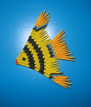 Модульное оригами: рыбка "Скалярия"