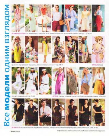Burda №5 (май 2012) PDF + выкройки