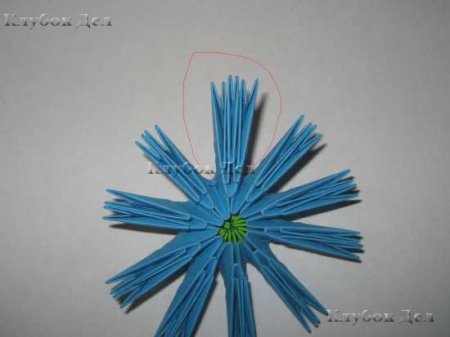 Модульное оригами: "Васильки"