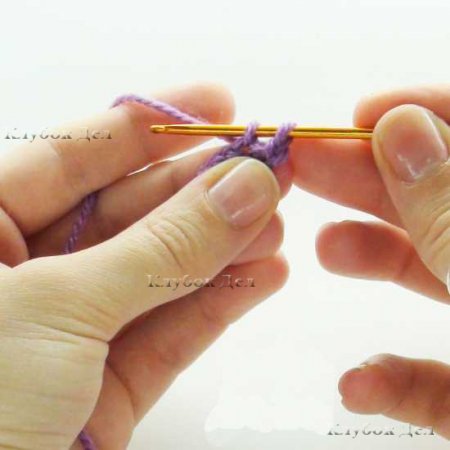 Столбики без накида и как их вязать