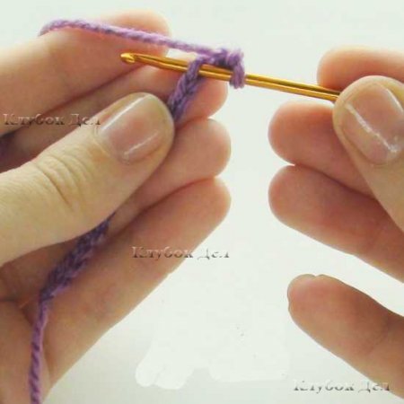 Столбики без накида и как их вязать