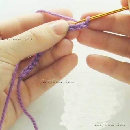 Столбики без накида и как их вязать