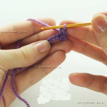 Столбики без накида и как их вязать