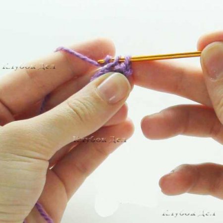 Столбики без накида и как их вязать