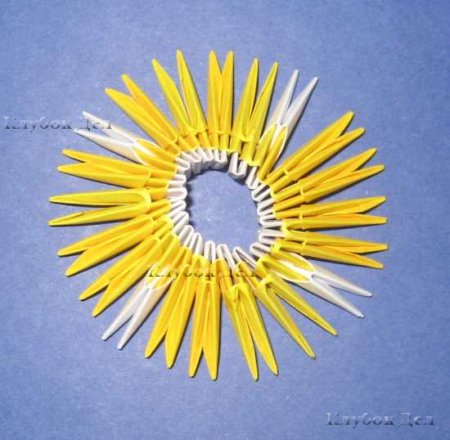 Модульное оригами: "Ваза для цветов"