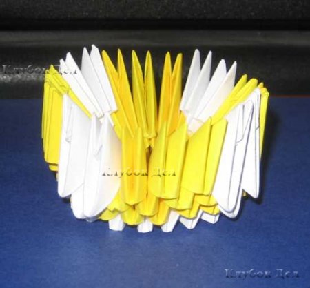 Модульное оригами: "Ваза для цветов"