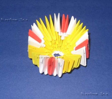 Модульное оригами: "Ваза для цветов"