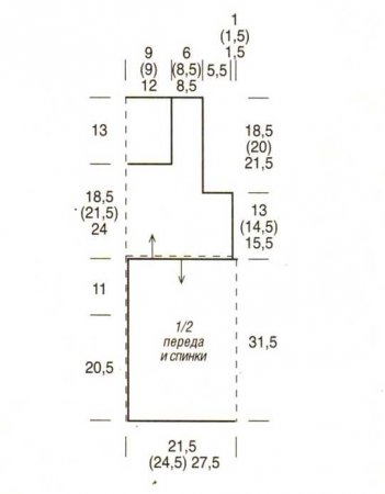 Топ с тесьмой