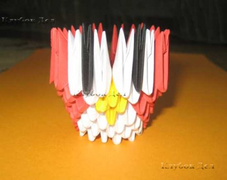 Модульное оригами: "Птичка"