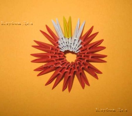 Модульное оригами: "Птичка"