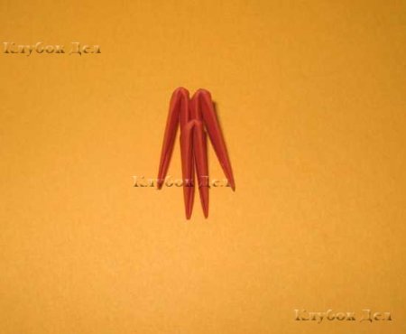 Модульное оригами: "Птичка"