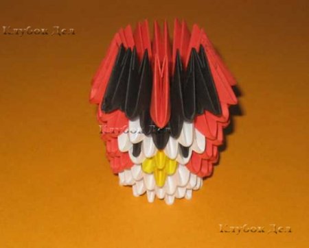 Модульное оригами: "Птичка"