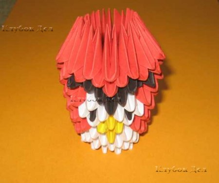 Модульное оригами: "Птичка"