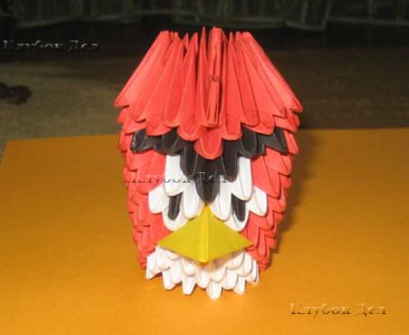 Модульное оригами: "Птичка"