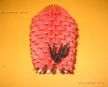 Модульное оригами: "Птичка"