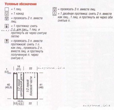 Ажурный жилет-пончо