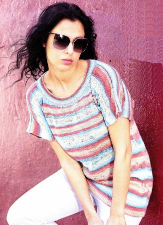 Пестрый пуловер