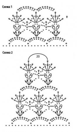 Ажурная шапочка и митенки
