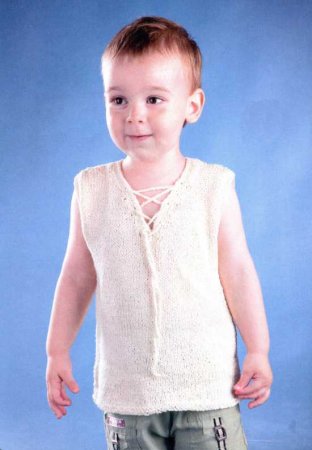 Безрукавка со шнуровкой