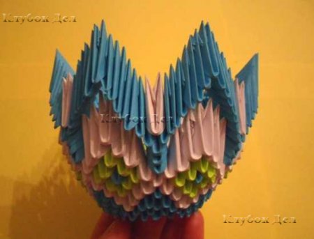 Модульное оригами "Конфетница"