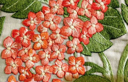 Вышивка гладью: "Дивная гортензия"