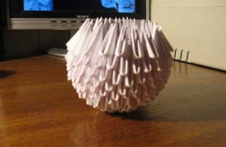 Модульное оригами: "Гриб подосиновик"