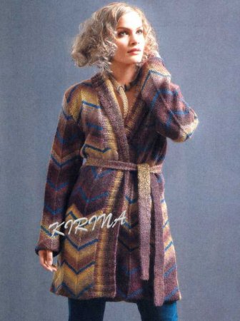 Кардиган с поясом