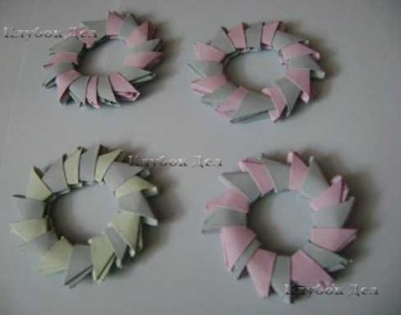 Модульное оригами: "Подсвечник"