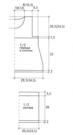 Пуловер с узором «зигзаг»