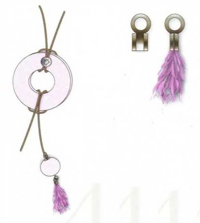 Кулон "Перышко"