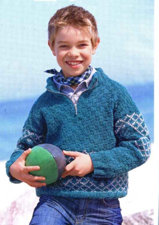 Пуловер с застежкой-молнией